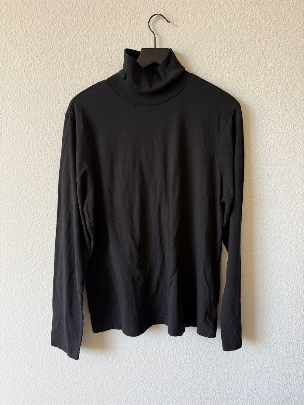 The Classic T-Shirt Company Black 100% Cotton Turtleneck